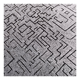 Impression Photo Labyrinthe Intriqué Noir & Blanc