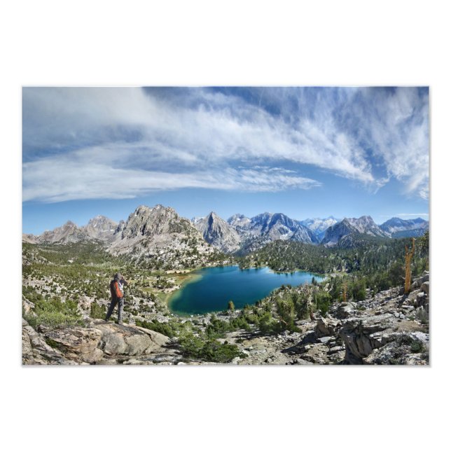 Impression Photo Lac Bullfrog et col Kearsarge - Sierra (Devant)