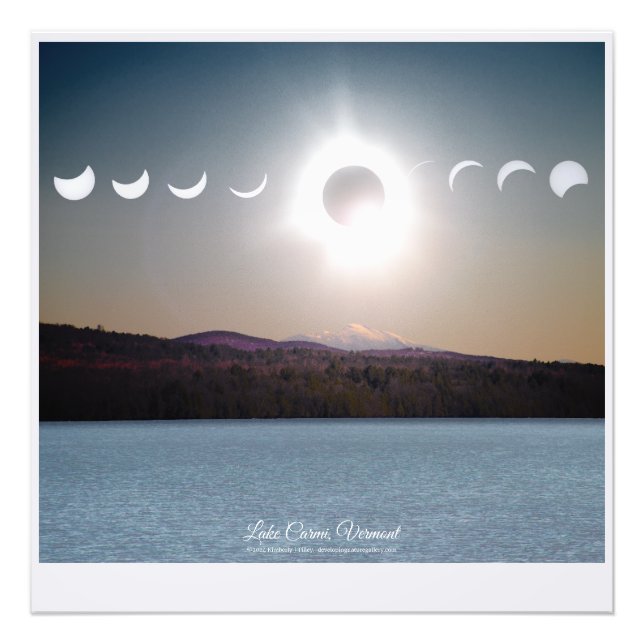 Impression Photo Lac Carmi, Vermont (Devant)