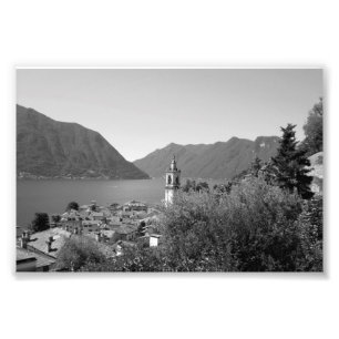 Impression Photo Lac de B&W Como
