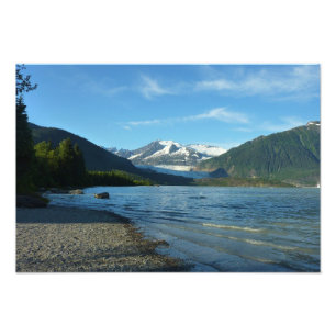 Impression Photo Lac Mendenhall dans Juneau Paysage de l'Alaska