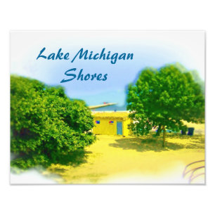 Impression Photo Lac Michigan Rive de Chicago Beach