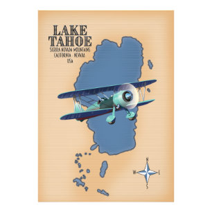 Impression Photo Lac Tahoe Sierra Nevada Californie Nevada USA cart