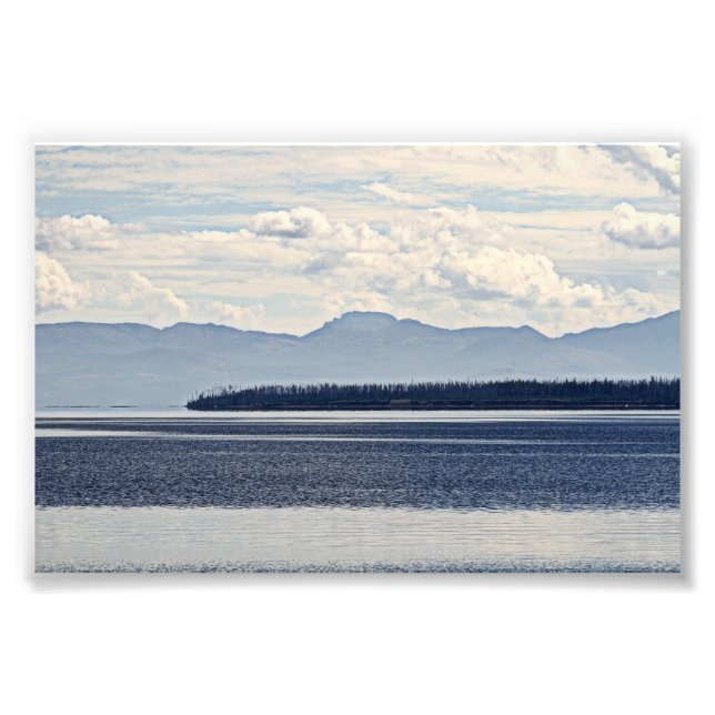 Impression Photo Lac Yellowstone, vue sur le pouce ouest (Devant)