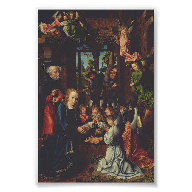Impression Photo L'Adoration de l'Enfant Christ (Devant)