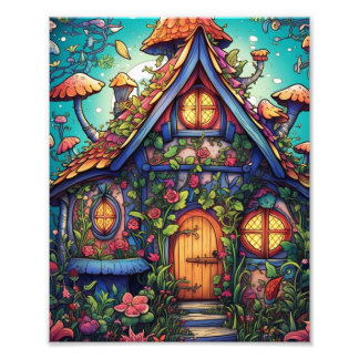 Impression Photo L'affiche Magical Carved Treehouse