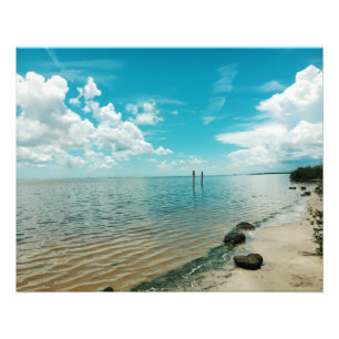 Impression Photo Lagon des moustiques Floride Eau Ciel bleu