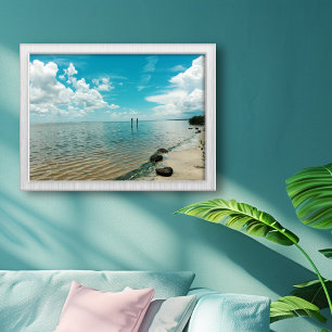 Impression Photo Lagune Mosquito Floride Eau Ciel Bleu 
