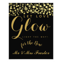 Laisser l'amour brillant signe de la fête de maria