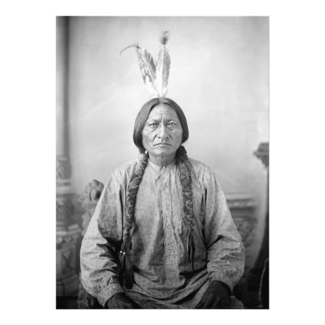 Impression Photo Lakota Leader assis Bull Amérindien (Devant)