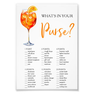Impression Photo L'amour au premier Spritz Que contient votre sac ?