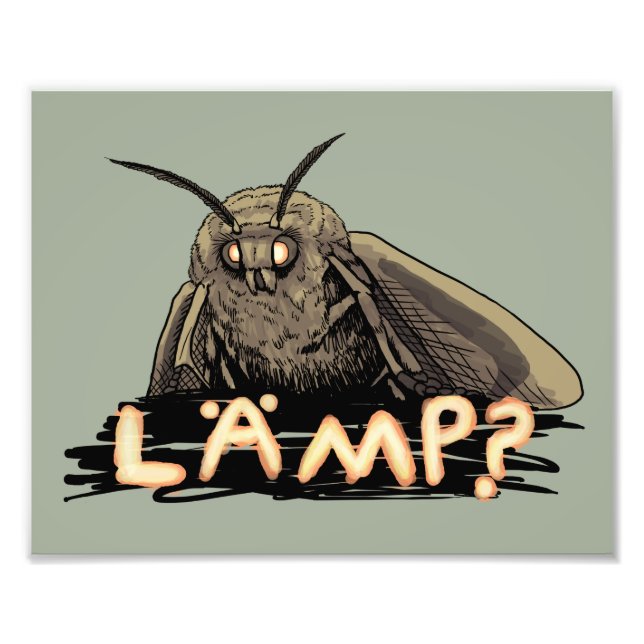 Impression Photo Lamp? Moth Meme (Devant)