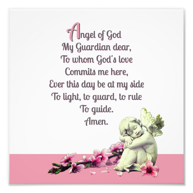 Impression Photo L'ange gardien de l'enfant (Devant)