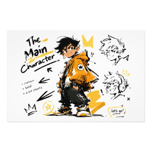 Impression Photo L'Anime de personnage principal Art Cool