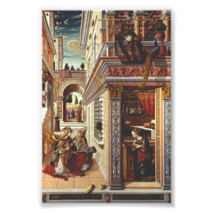 Impression Photo L'Annonciation Carlo Crivelli Art de la Renaissanc
