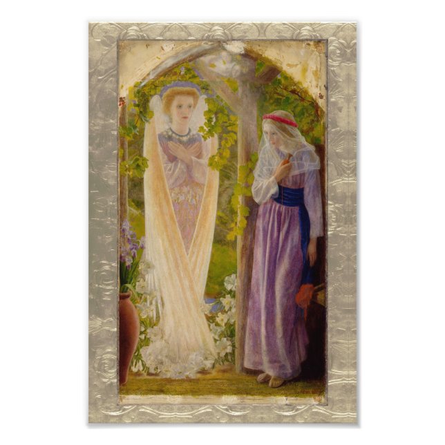 Impression Photo L'Annonciation D'Arthur Hughes (Devant)