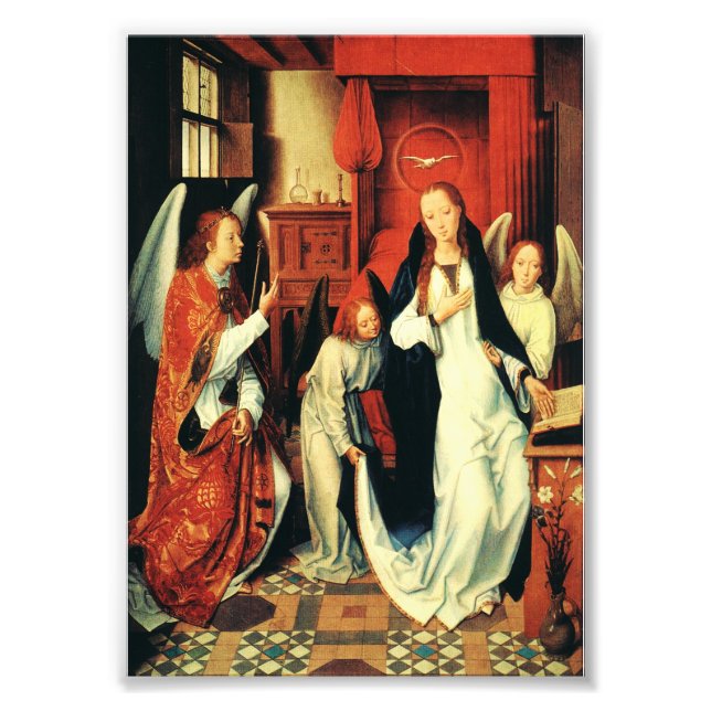 Impression Photo L'Annonciation de la Vierge Marie par Hans Memling (Devant)