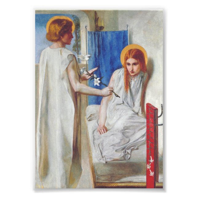 Impression Photo L'Annonciation par Dante Gabriel Rossetti (Devant)