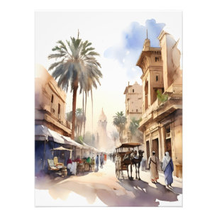 Impression Photo L'aquarelle du Caire