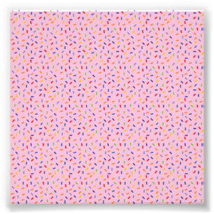 Impression Photo L'Arc-en-ciel arrose pâle Confetti coloré