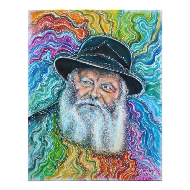 Impression Photo L'arc-en-ciel Lubavitcher Rebbe Rebbe (Devant)