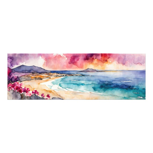 Impression Photo Large Mer Méditerranée violet Serenity (Devant)