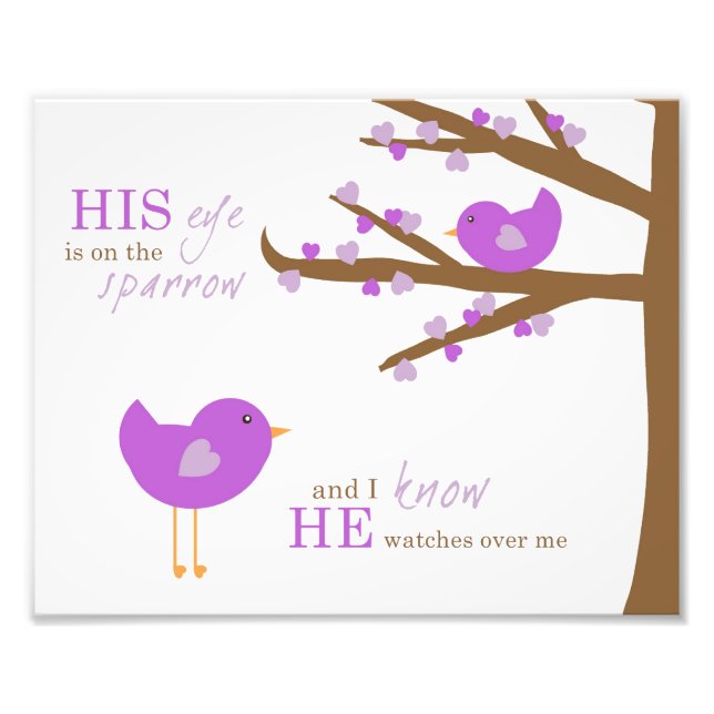 Impression Photo L'art de la crèche pour enfants - Son oeil est sur (Devant)