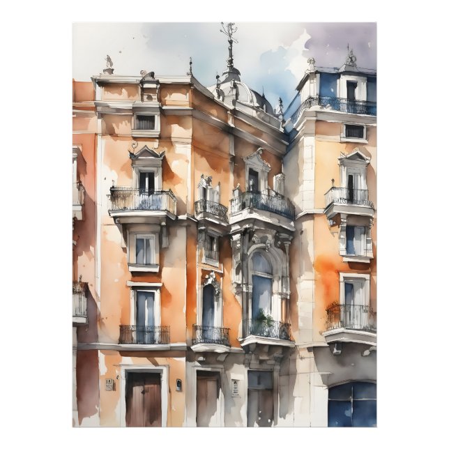 Impression Photo L'art de l'aquarelle à Madrid (Devant)