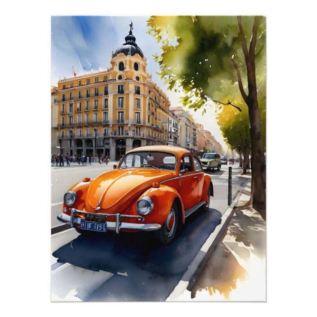 Impression Photo L'art de l'aquarelle à Madrid (Devant)