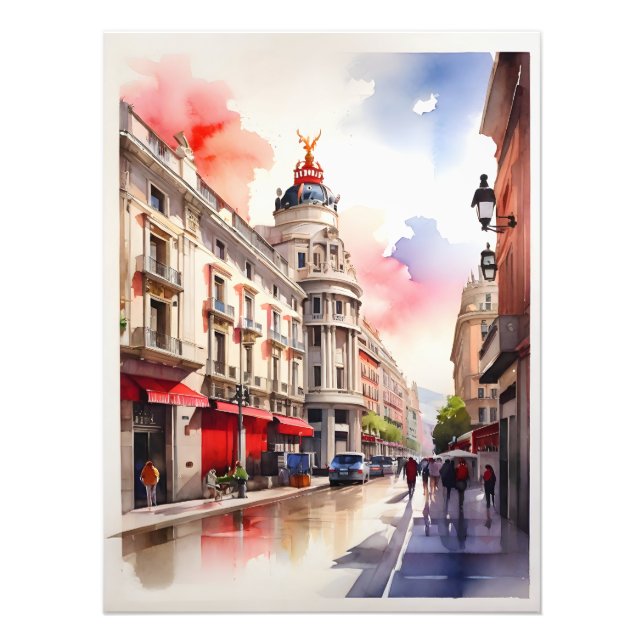 Impression Photo L'art de l'aquarelle à Madrid (Devant)