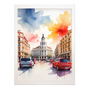 Impression Photo L'art de l'aquarelle à Madrid