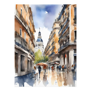 Impression Photo L'art de l'aquarelle à Madrid