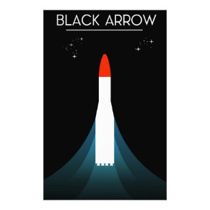 Impression Photo L'Art de l'espace de fusée Black Arrow britannique