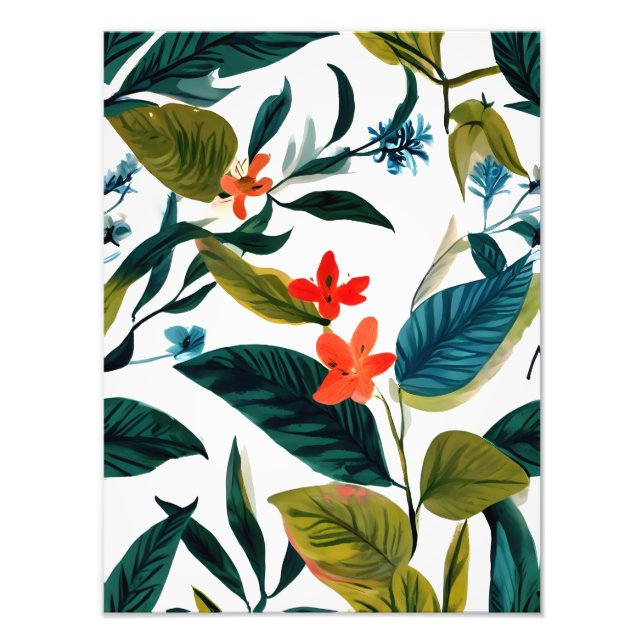 Impression Photo L'art floral tropical vif - Un peu de paradis (Devant)