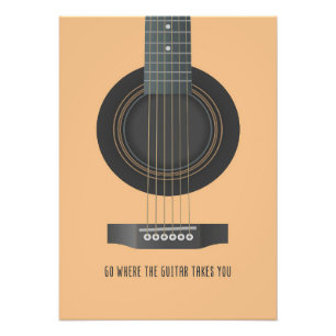 Impression Photo L'Art Musique Va Là Où La Guitare Vous Emmène