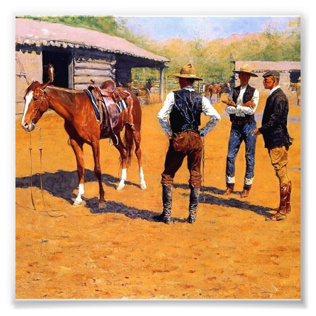 Impression Photo L'art occidental de Frederic Remington « Acheter d (Devant)