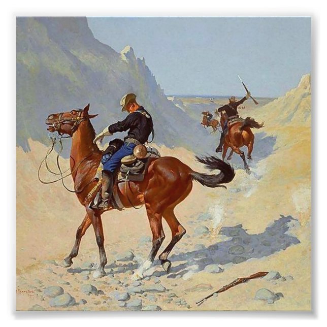 Impression Photo L'art occidental de Frederic Remington “La Garde A (Devant)