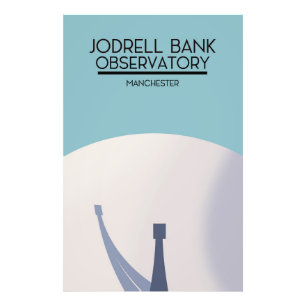 Impression Photo L'art spatial de l'observatoire de Jodrell Bank.