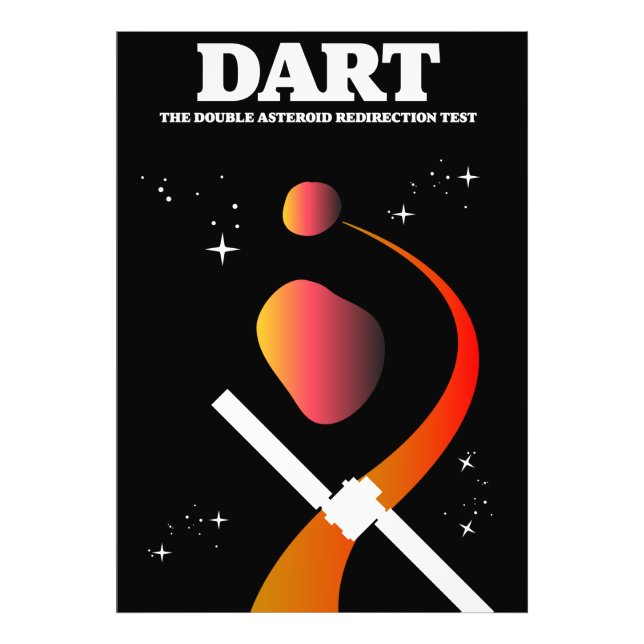 Impression Photo L'art spatial de mission DART. (Devant)