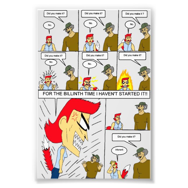 Impression Photo L'as-tu fait ? (Devant)