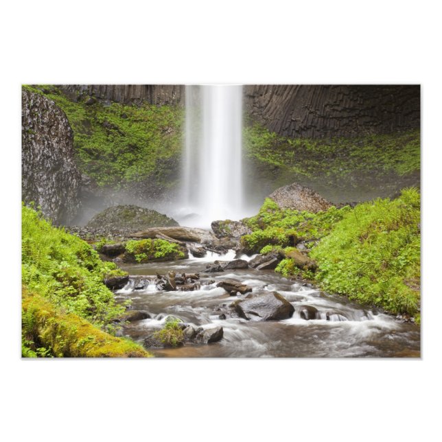 Impression Photo Latourell Falls, Gorge du Columbia, Oregon, (Devant)