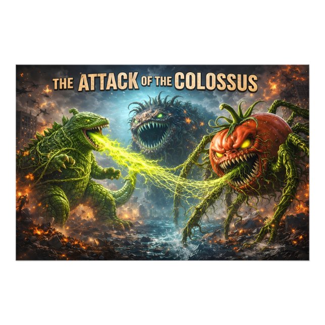 Impression Photo L'attaque du Colossus mutant veggie XL premiu (Devant)
