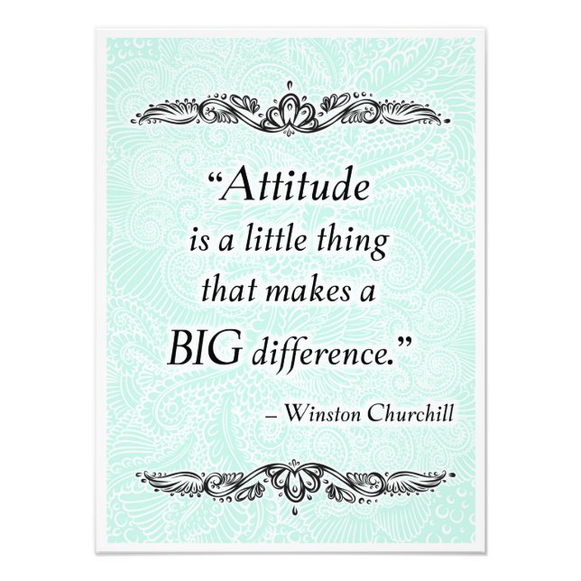 Impression Photo L'attitude est une petite chose - Citation positiv (Devant)