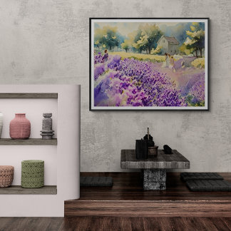Impression Photo Lavender Field Serenity