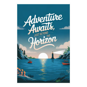 Impression Photo L'aventure vous attend, au-delà de l'horizon