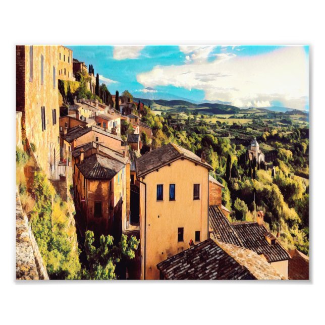 Impression Photo ldp MONTEPULCIANO - ville - panorama - (Devant)