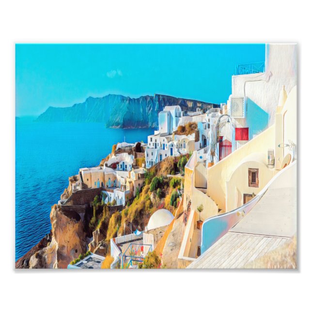 Impression Photo ldp SANTORINI - panorama - (Devant)