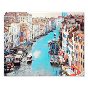 Impression Photo ldp VENICE - Vue sur le Grand Canal du Rialto