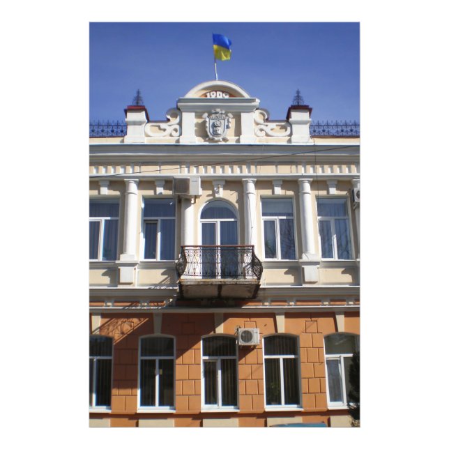 Impression Photo Le bâtiment du conseil municipal de Melitopol (Devant)