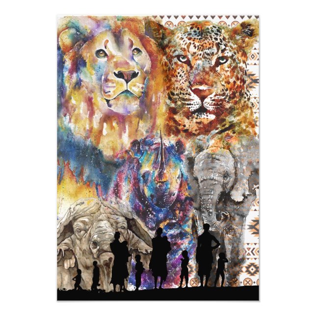 Impression Photo Le Big 5 - Afrique (Devant)